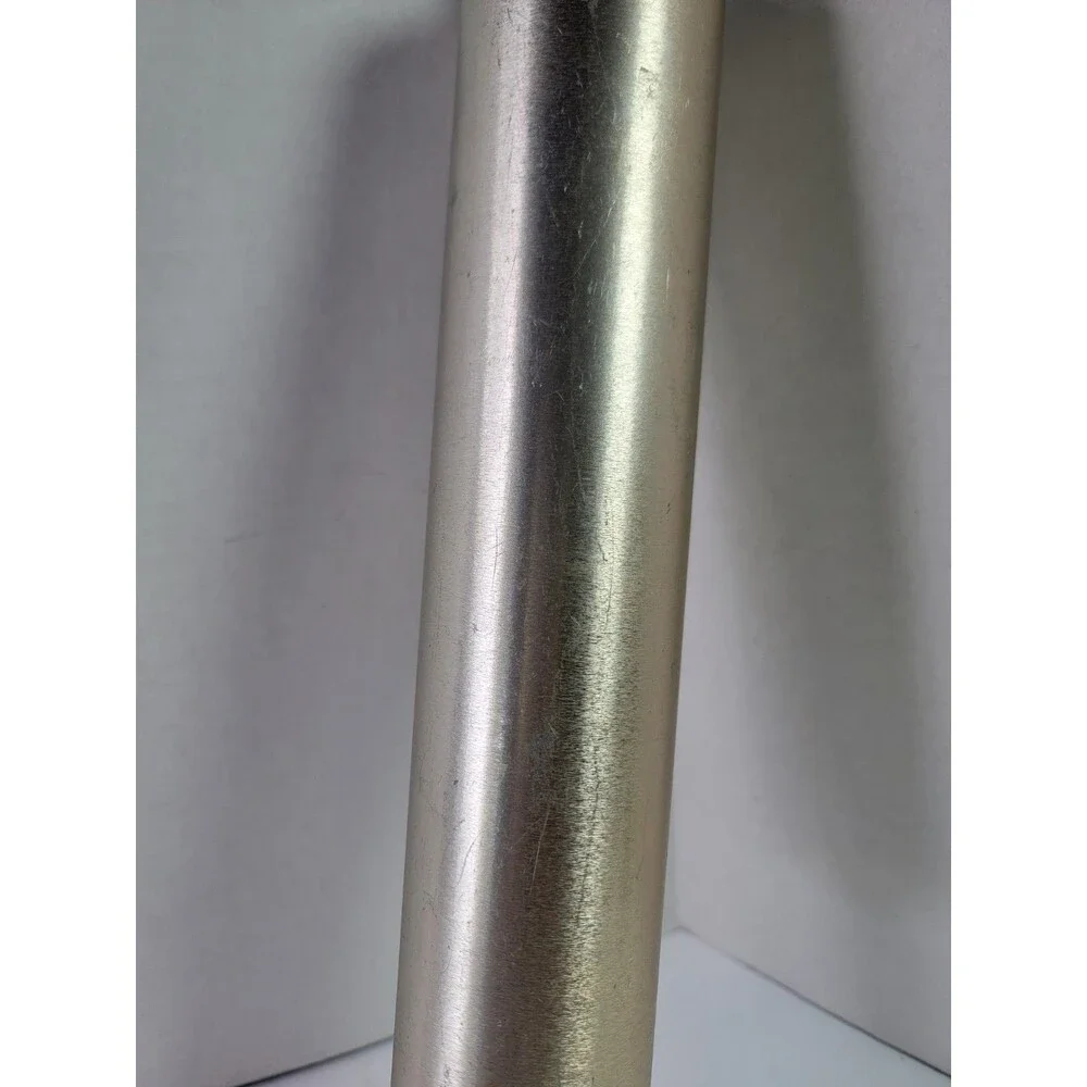 Vintage MCM Gold Anodized Aluminum Rolling Pin Chrome Handles 1950s 1960s
